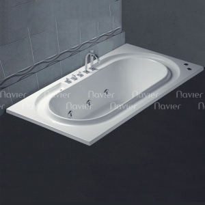 Bồn tắm xây Caesar MT212 massage (không chân yếm)